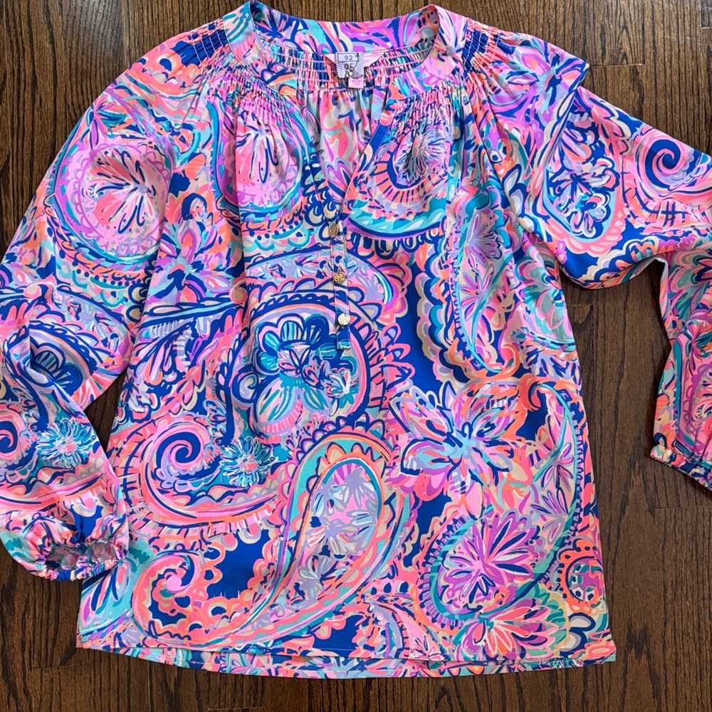 Lilly Pulitzer Multicolor Paisley Blouse